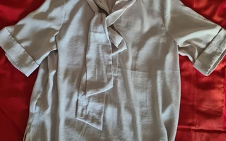 Gina Tricot beige silkkimäinen paitapusero 34 / S