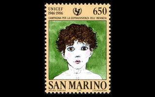 San Marino 1350 ** UNICEF 40v (1986)