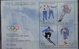 SUOMI 1994 BL11 FINLANDIA 95 - Kv. Olympiakomitea 100 vuotta