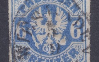 Saksa Reich Preussi 1867 Mi25 Mi hinta 55€