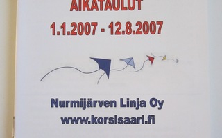 Korsisaari aikataulut 1.1.2007-12.8.2007