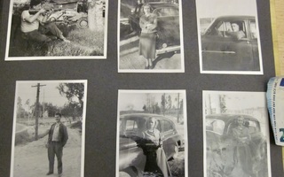 23 VANHAA Valokuvaa KIVAT Autot ym  1950-1960-l
