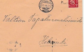 1938, Kirje Postivaunu 34, rivileima Kiimkallio