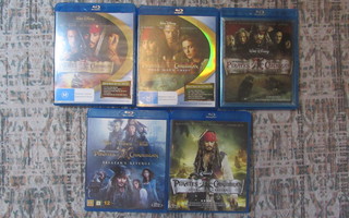 Pirates Of The Caribbean 1-5 Blu-ray