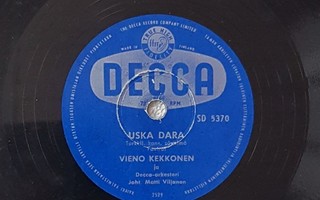Savikiekko 1956 - Vieno Kekkonen - Uska Dara - Decca SD 5370