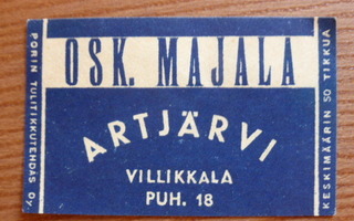 OSK. MAJALA  /  ARTJÄRVI  /  VILLIKKALA