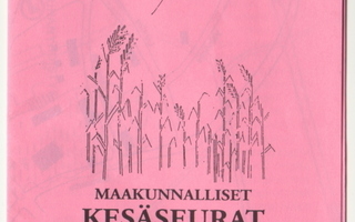 Alajärvi Kesäseurat 1995 käsiohjelma
