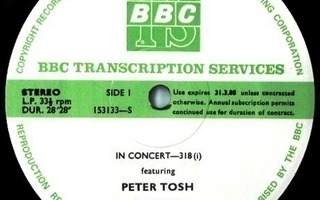 PETER TOSH in Concert 318; BBC Transcription services