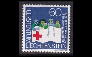 Liechtenstein 629 ** Punainen Risti (1975)