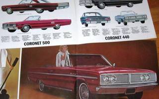 1966 Dodge Coronet PRESTIGE esite - KUIN UUSI - ISO