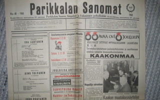 Sanomalehti: Parikkalan Sanomat 27.11.1968