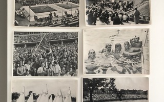Vuoden 1936 Olympialaisten isoja keräilykuvia (13kpl)