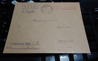 KPK2/1200 Sotilasasia Virkakirje 1942 ALE!