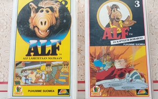 2 kpl Alf VHS piirrettyä