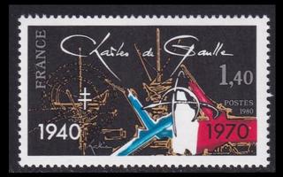 Ranska 2228 ** Charles de Gaulle (1980)