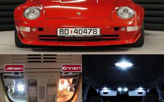 Porsche 911 (993) Sisätilan LED -muutossarja 6000K ; x7