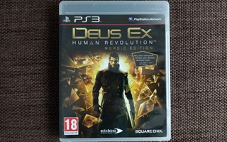 Deus Ex Human Revolution Nordic Edition PS3 CIB sis. koodi!