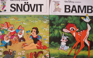Walt Disney: Snövit (Tuhkimo) + Bambi
