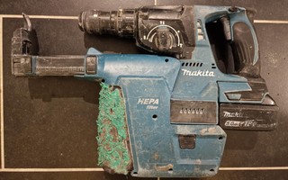 Makita DHR243 kombivasara ja DX02 pölynpoistojärjestelmä