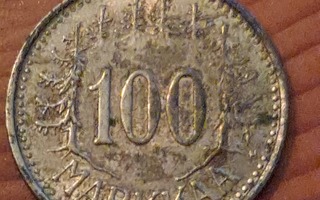 100 markkaa 1956