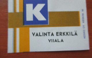 TT ETIKETT - VIIALA VALINTA ERKKILÄ K3 S8