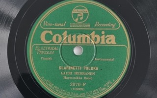 Savikiekko 1928 - Lauri Herranen - Columbia 3070-F