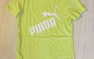Neonkeltainen Puma t-paita 164 cm, UUSI
