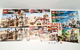 Setti Lego ohjekirjoja (mm. Prince of Persia)
