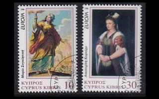 Kypros 877-8 o Europa kuuluisia naisia (1996)