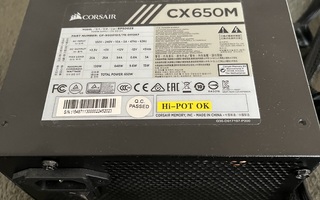 Corsair cx650m virtalähde 650w