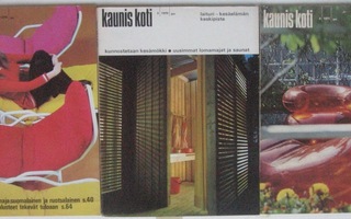 Kaunis koti 2/1970, 3/1970 ja 4/1971.  Kolme lehteä.