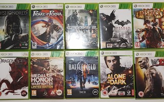 Xbox 360 pelit 10kpl ERÄ 1