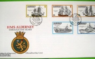 FDC-1990 Alderney laivat
