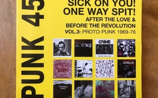Punk 45: Sick On You! One Way Spit! CD.