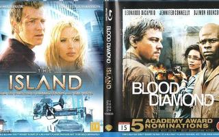 Blood Diamond - Veritimantti / The Island (Tupla Blu-Ray)