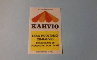 TT-etiketti Esso-huoltamo / Or-kahvio, Pieksämäki