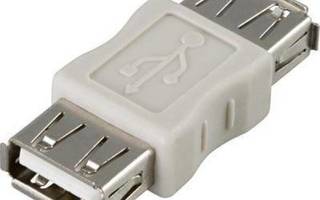 Deltaco USB 2.0 Adapteri A naaras - A naaras *UUSI*