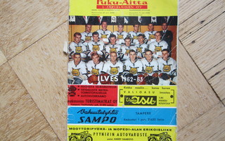 ILVES 1962-63 KAUSIKIRJA