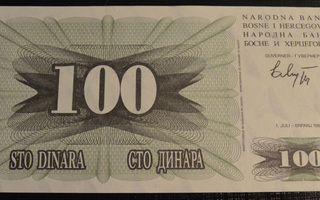 Bosnia Hertsegovina 1992 100 Dinara