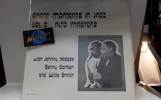 GREAT MOMENTS IN JAZZ ALTO MASTERS EX+/EX+ LP