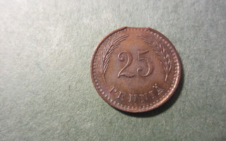 25 penniä kuparia 1940