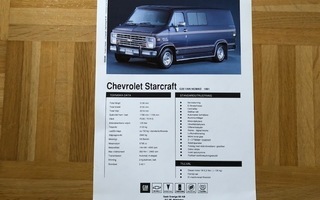 Esite Chevrolet Starcraft 1991, Chevy Van