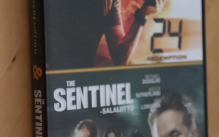 2DVD 24 Redemption The Sentinel Salaliitto (2 elokuvaa)