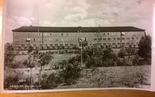 Mustavakoinen valokuva postikortti Fagersta kulkenut