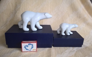 Jääkarhu figuurit - emo & pentu - Porsgrund