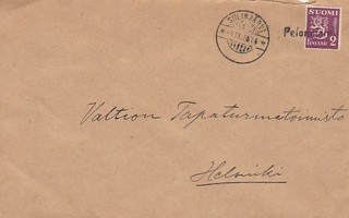 1936, Kirje Siilinjärvi, rivileima Pelonniemi