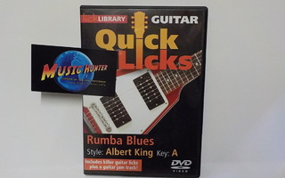 QUICK LICKS RUMBA BLUES, STYLE: ALBERT KING UUSI DVD