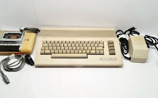 Commodore 64 + kasettiasema