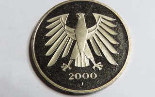 Saksa 5 mark 2000 j