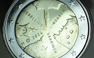 2024 Suomi 2 €  juhlaraha Suomalainen arkkitehtuuri UNC